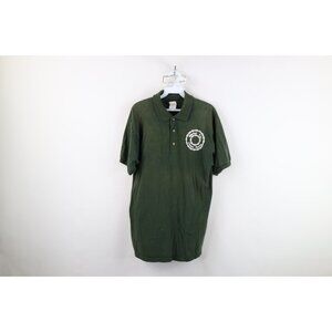 Vintage 90s Streetwear Mens Medium Distressed Detroit Motor City Chain Gang Polo